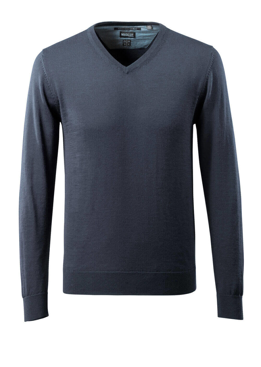 Knitted Jumper v-neck, with merino wool